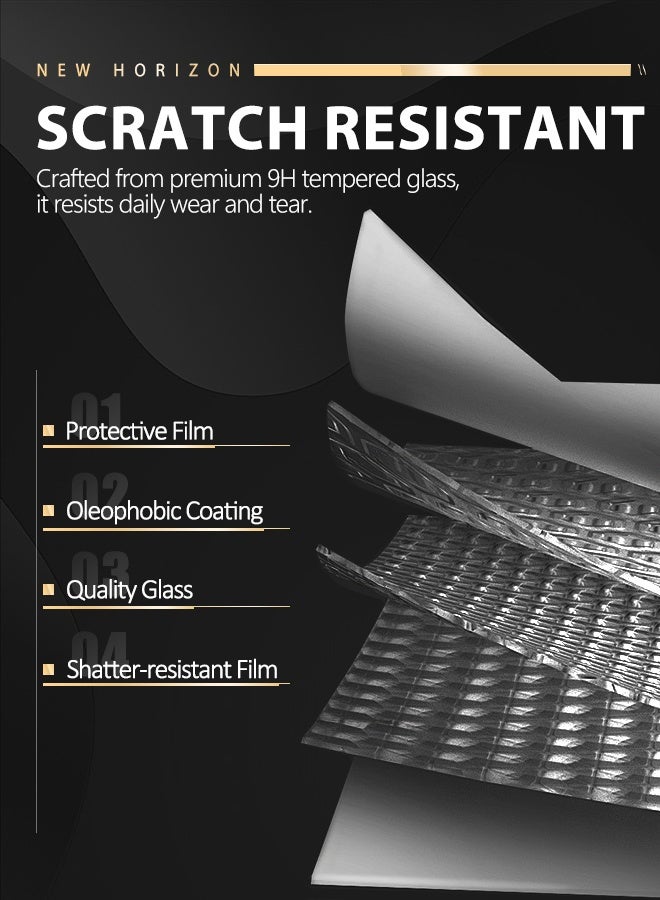 واقي شاشة لجهاز iPad Air مقاس 11 بوصة (M3 2025/M2 2024) - غشاء زجاجي مقوى لجهاز iPad Air A3266/A3267/A3270/A2902/A2903/A2904 مع واقي عدسة كاميرا واحد، واقي شفاف عالي الوضوح مقاوم للخدش بصلابة 9H - Image 4